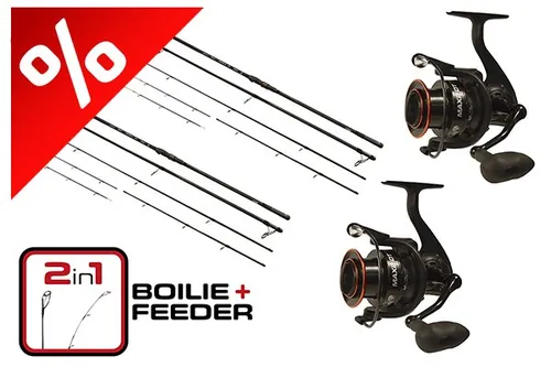 CARP EXPERT MAX2 BOT DOUBLE TIP 390 MAX2 DT 6000 ORSÓVAL DUOPACK