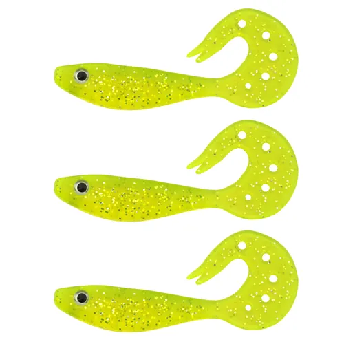 TWISTER SHAD NEVIS 3DB/CS (FLASH CHARTREUSE)  AKCIÓ -50%