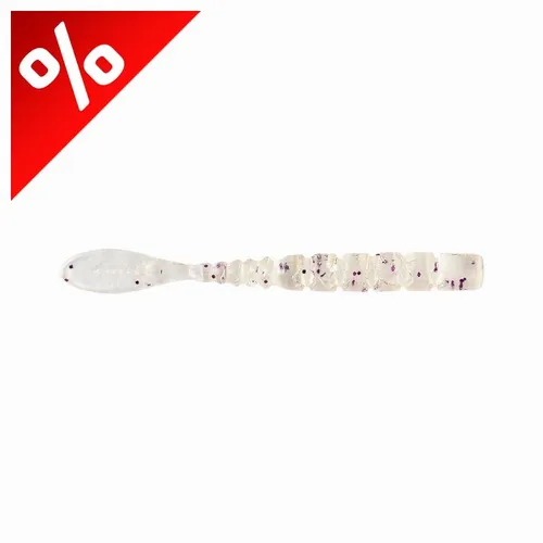 MUSTAD AJI FISH TAIL 2   CLEAR PURPLE GLITTER 12DB/CSOMAG