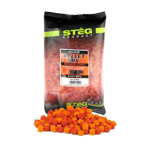 STÉG PELLET MIX 8MM 800G MANGO-CHILI