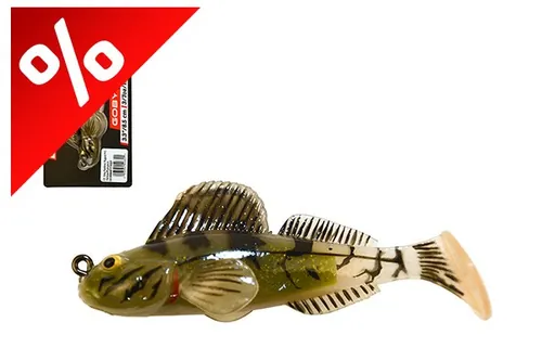LIVETARTGET 3.3" GOBY PADDLETAIL RIGGED YELLOW/PUMPKIN 84MM 12G  SINKING