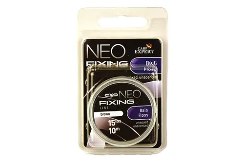 CARP EXPERT NEO BAIT FLOSS CSALIRÖGZÍTŐ ZSINÓR 15LBS BROWN 10M