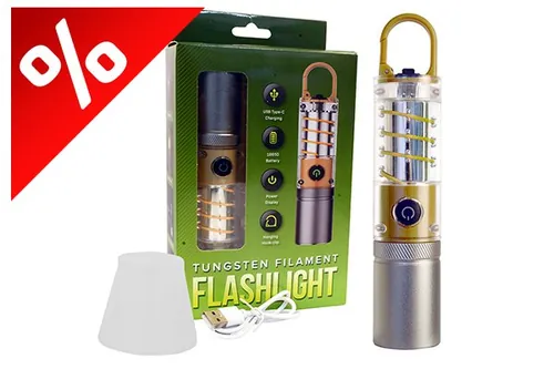 OUTDOOR TUNGSTEN FILAMNENT ZSEBLÁMPA
