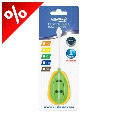 CRALUSSO BIG ROCKET METHOD KOSÁR+TÖLTŐ FLUO ZÖLD (1+1DB/CSOMAG) 30 G