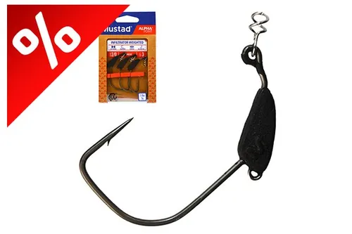 MUSTAD INFILTRATOR WEIGHTED, 5/0, 5G 3DB/CSOMAG