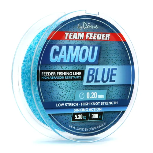 TEAM FEEDER CAMOU BLUE 300M/0.25MM