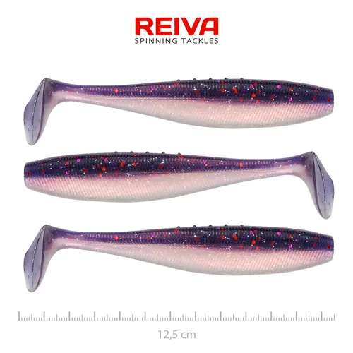 FLAT MINNOW SHAD 12,5CM 3DB/CS (PURPLE PEARL)