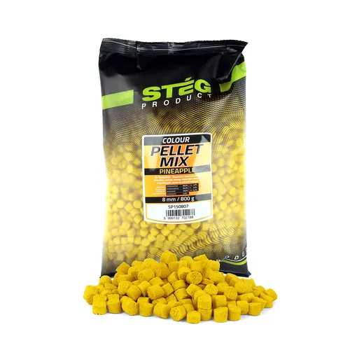 STÉG PELLET MIX 8MM 800G PINEAPPLE