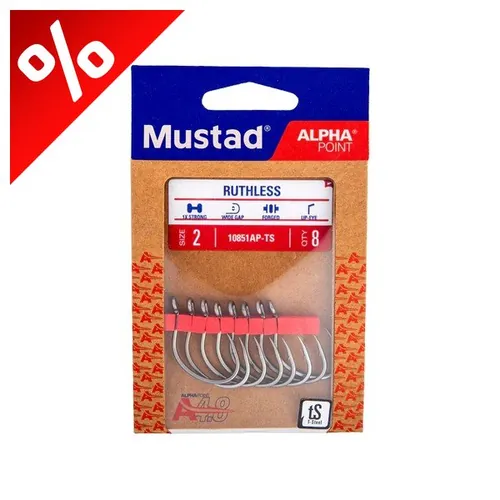 MUSTAD RUTHLESS EYED, 3/0 6DB/CSOMAG