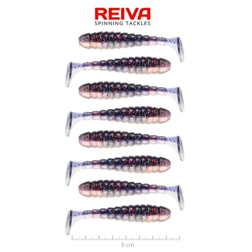 REIVA STREAM SHAD 8CM (PURPLE PEARL)