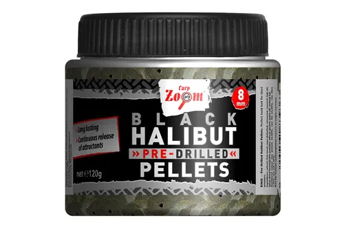 CZ FEKETE FÚRT HALIBUT HOROGPELLET, 15 MM, HALIBUT, 120 G