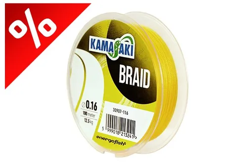 KAMASAKI BRAID YELLOW 0.14MM 11,2KG