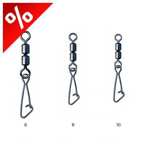 NYTRO CONNEX DOUBLE FEEDER SWIVEL WITH HOOKED SNAP 6