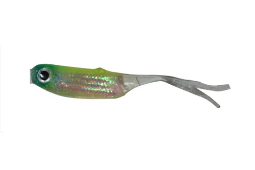 PZ OFFSPRING TAIL KILLER GUMIHAL HALAS AROMÁVAL, 5 CM, ZÖLD, 5 DB