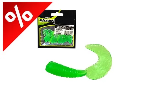 WIZARD HARPEX TWIST GREEN 3CM 15PCS/BAG