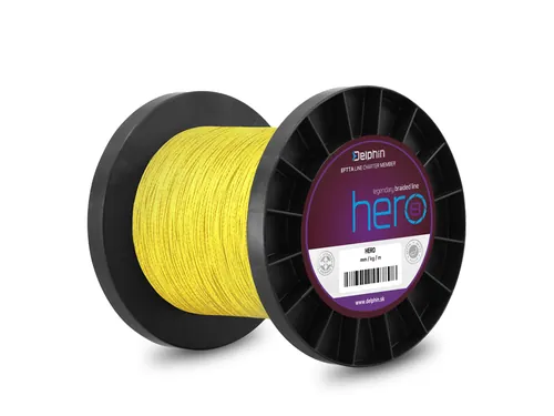 DELPHIN HERO 8 / FLUO SÁRGA - 0,20MM 14,1KG  1000M