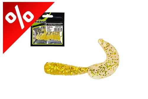 WIZARD HARPEX TWIST CLEAR-GOLD 3CM 15PCS/BAG