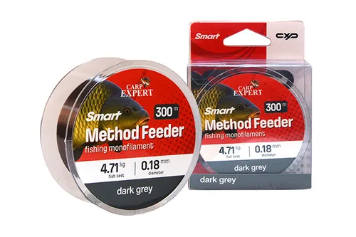 CARP EXPERT SMART METHOD FEEDER 0,18MM 300M DARK GREY 4,71KG