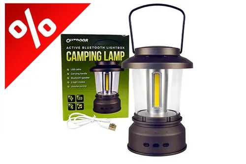 OUTDOOR ACTIVE BLUETOOTH LIGHTBOX KEMPING LÁMPA