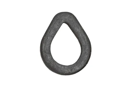 CZ TEAR DROP ELŐKEGYŰRŰ, 4 MM, MATT FEKETE, 10 DB