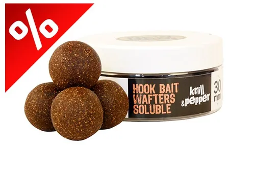 THE BIG ONE HOOK BAIT WAFTERS SOLUBLE KRILL&PEPPER 30MM