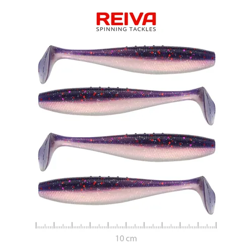 FLAT MINNOW SHAD 10CM 4DB/CS (PURPLE PEARL)
