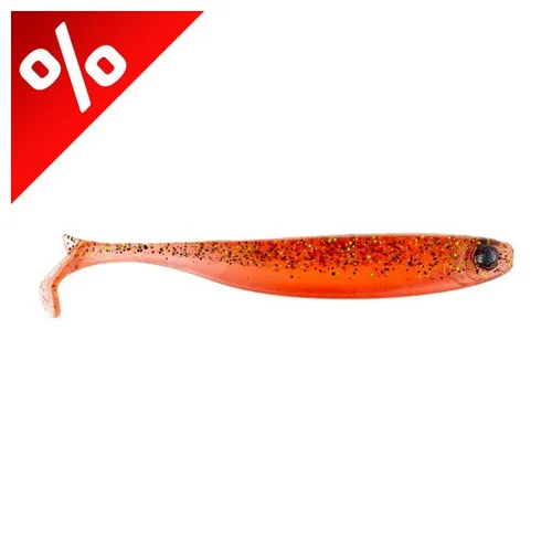 MUSTAD MEZASHI Z-TAIL MINNOW 3.5"TRANSPARENT RED 6DB/CSOMAG