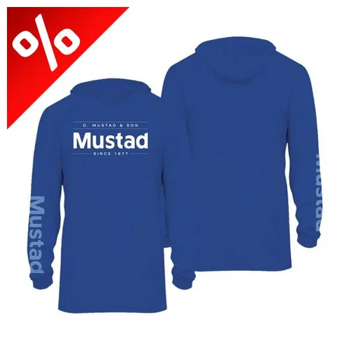 BLUE BRAND LONGSLEEVE UV WITH HOOD - REPREVE+SPANDEX XXL