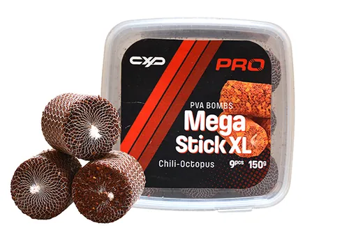 CARP EXPERT PRO BOMBS MEGA PVA STICKS XL CHILI-OCTOPUS (9PCS/BAG)