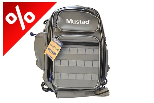 MUSTAD GAME TIME SLING PACK - TACKLE - MULTI GRAY/BLUE