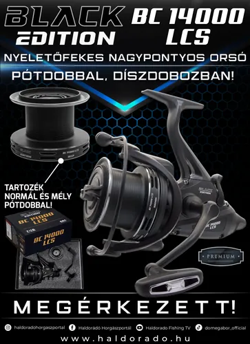 BLACK EDITION BC14000 LCS NYELETŐFÉKES NAGYPONTYOS ORSÓ PÓTDOBBAL, DÍSZDOBOZBAN