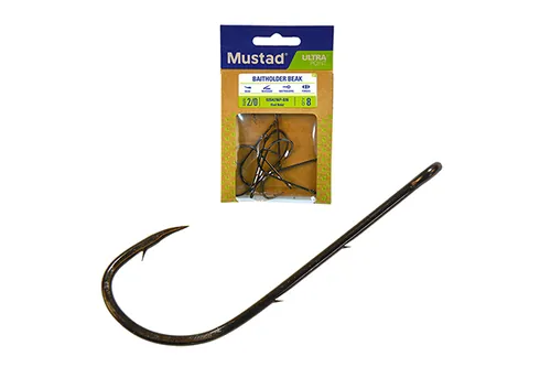 MUSTAD BAITHOLDER HOOKS 1/0 8DB/CSOMAG