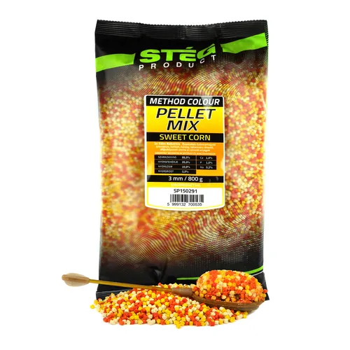 STÉG PELLET MIX 3MM 800G SWEET CORN