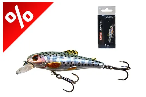 LIVETARGET TROUT JERKBAIT RAINBOW TROUT 50 MM 11G
