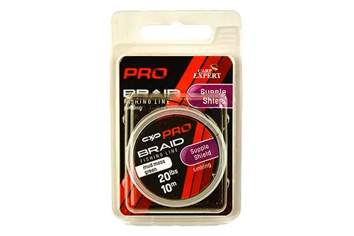 CARP EXPERT PRO SUPPLE SHIELD FONOTT BEVONATOS SÜLLYEDŐ ELŐKEZSINÓR 20LBS MOSS GREEN 10M