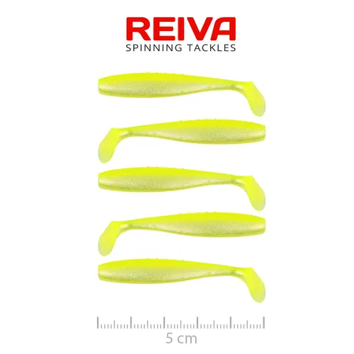 FLAT MINNOW SHAD 5CM 5DB/CS (FLASH LEMONADE)