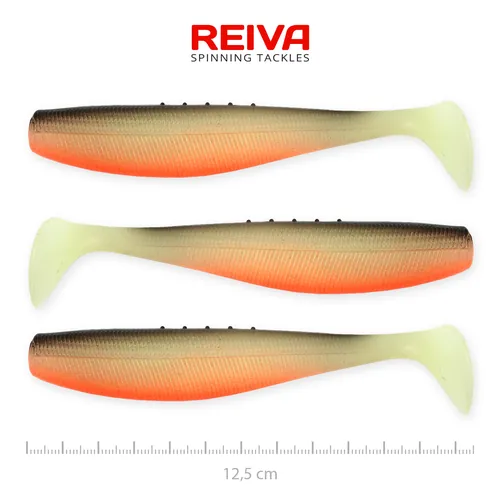 FLAT MINNOW SHAD 12,5CM 3DB/CS (UV ROACH)
