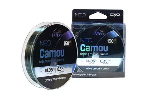 CARP EXPERT NEO CAMOU  0,35MM 150MOLIVE GEEN + BROWN 14,047KG