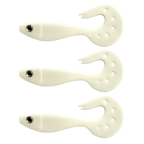 TWISTER SHAD NEVIS  3DB/CS (CLASSIC WHITE)  AKCIÓ -50%
