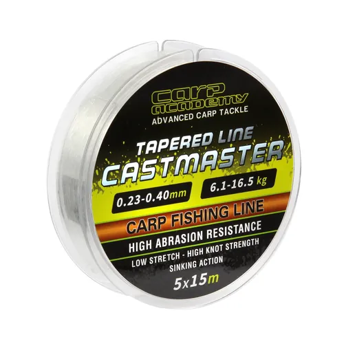 CASTMASTER TAPERED LINE 5X15M 0.26-0.40MM
