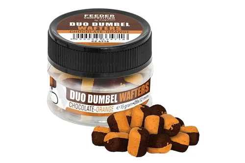 FC DUO DUMBEL WAFTERS HOROGCSALI, O8X12 MM, CSOKI, NARANCS, 15 G