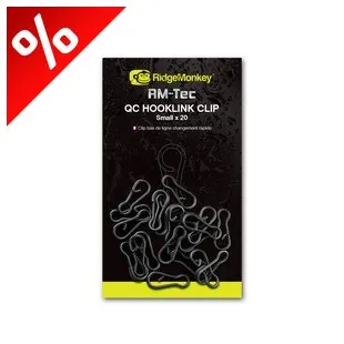 RIDGEMONKEY RM-TEC QUICK CHANGE HOOKLINK CLIP KAPOCS 20DB
