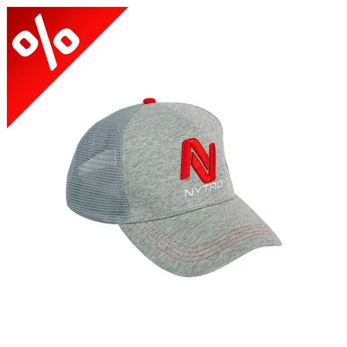 NYTRO LIGHT MARL GREY TRUCKER CAP (MESH BACK)