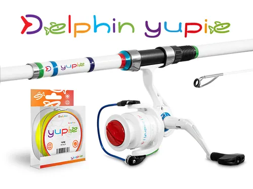 DELPHIN YUPIE HORGÁSZ SZETT GYEREKEKNEK - 180CM + 3T + 0,25MM