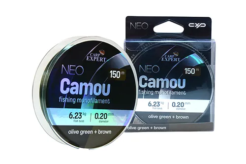 CARP EXPERT NEO CAMOU  0,20MM 150MOLIVE GEEN + BROWN 6,226KG