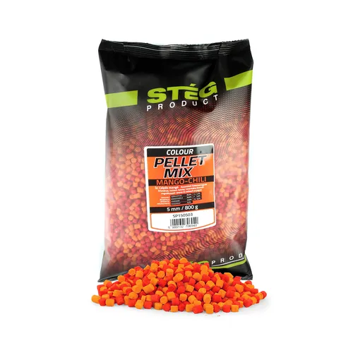 STÉG PELLET MIX 5MM 800G MANGO-CHILI
