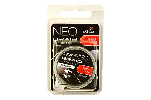 CARP EXPERT NEO POWERFLEX KOPÁSÁLLÓ FONOTT SÜLLYEDŐ ELŐKEZSINÓR 15LBS DARK GREEN 10M