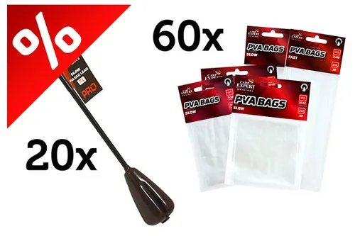 CARP EXPERT PRO PVA BAG ÓLOM 20DB-OS MEGASZETT AJÁNDÉK 60DB PVA BAG-EL