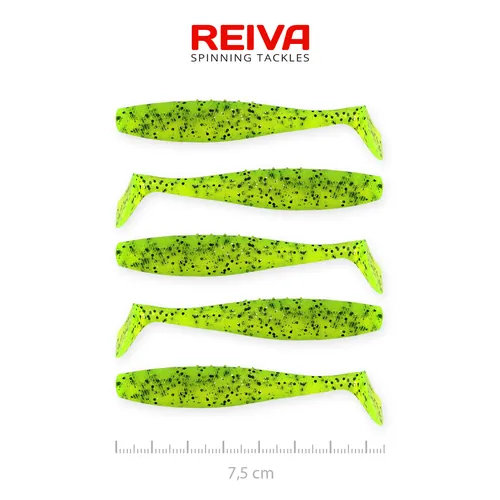 FLAT MINNOW SHAD 7,5CM 5DB/CS (POPPY GREEN)