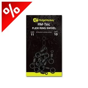 RIDGEMONKEY RM_TEC FLEXI RING SWIVEL SIZE11 KARIKÁS FORGÓ 10DB